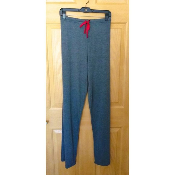 Addison Meadow Knit Pajamas Dark Gray With Red Piping XL - Picture 2 of 9